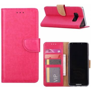 Samsung Galaxy J3 2016 Portmeonnee hoesje / booktype case Pink
