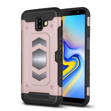 Ntech Samsung Galaxy J6 Plus (2018) Luxe Armor Case - Rose Goud