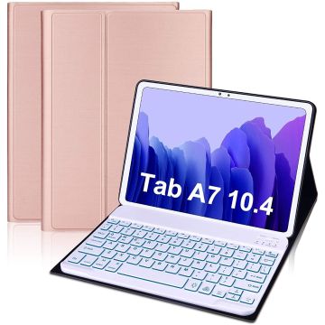 Samsung Galaxy Tab A7 Hoes met Bluetooth Toetsenbord 10.4 inch - (2020/2022) - Zwart