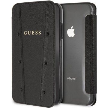 Guess Kaia Book Case voor Apple iPhone X/XS (5.8") - Zwart