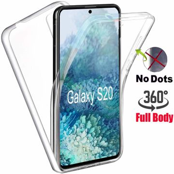 Samsung Galaxy S20 Hoesje 360° TPU 2 in 1 Case Transparant