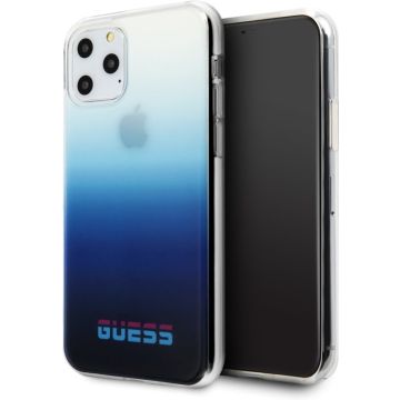 Apple iPhone 11 Pro Max Blauw Guess Backcover hoesje Gradient - California - GUHCN65DGCNA