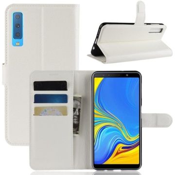 Book Case Samsung Galaxy A7 (2018) Hoesje - Wit