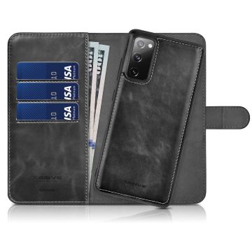 Hoesje Geschikt voor iPhone 12 Mini hoesje Luxe 2 in 1 bookcase - met Pasjeshouder – Zwart
