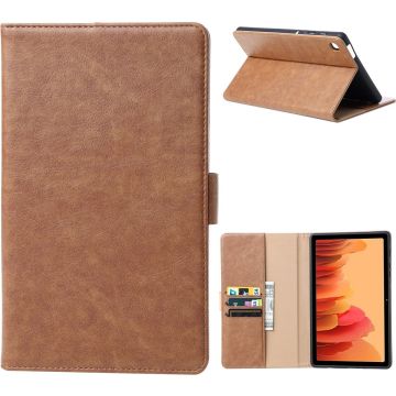 Samsung Tab A7 lite Hoes Premium Luex Leren Bookcase Bruin - Samsung Galaxy A7 Lite hoes Boekmodel - Samsung A7 lite hoesje - Samsung Tab A7 lite hoes 2022