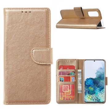 Samsung S20 FE Hoesje - Samsung Galaxy S20 FE Bookcase / Wallet case - Goud