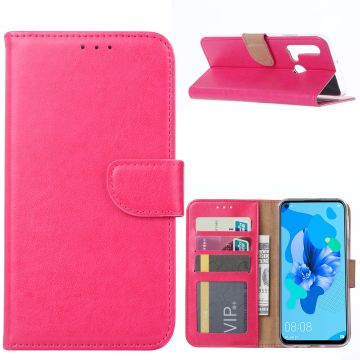 Ntech Huawei P20 lite (2019) Portemonnee / Booktype Hoesje - Pink/Roze