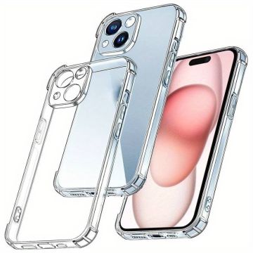Hoesje geschikt voor iPhone 15 shockproof backcover - transparant