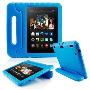 iPad hoesje voor kinderen - iPad AIR 2 - BLAUW - foam kids cover