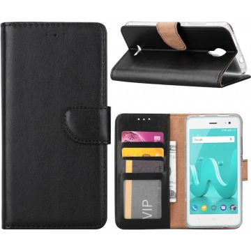 Wiko Jerry 2 Portemonnee hoesje / book case Zwart