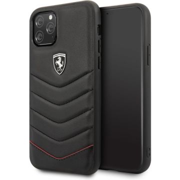 Apple iPhone 11 Pro Zwart Ferrari Backcover hoesje Quilted - Hard - FEHQUHCN58BK