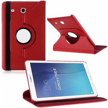 Tablet hoesje 360ﾰ draaibaar voor Samsung Galaxy Tab E 9,6 inch Tab E T560 / T561 - Rood