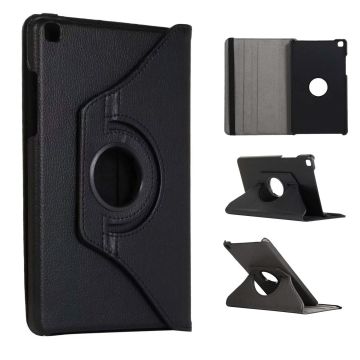 Ntech Samsung Galaxy Tab A 8.0 (2019) Draaibaar Hoesje - Zwart