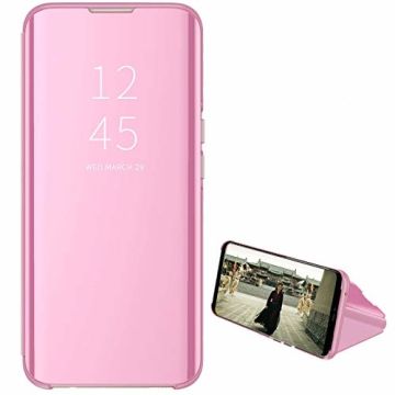 Ntech New Style LED Flip Cover Hoesje voor Samsung Galaxy A40 - Rose Goud