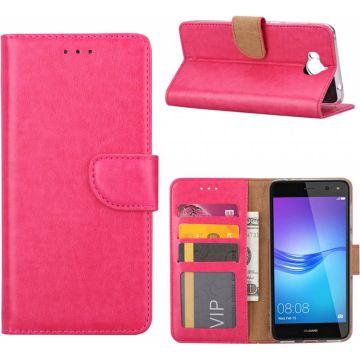 Huawei Y6 2017 Portemonnee hoesje / book case Pink