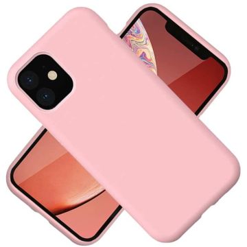 Nano Hoesje siliconen Backcover - Soft TPU case Geschikt voor iPhone 12 Pro Max (6.7 inch) - Lich Rose