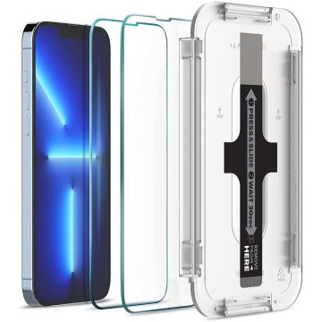 Screenprotector Geschikt voor iPhone 13 Pro Max screen protector tempered glass met hulpkit 2 Stuks