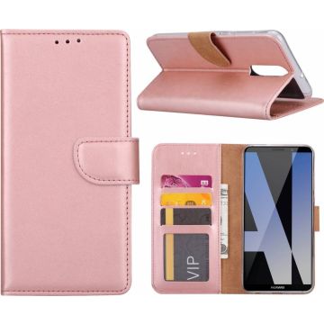 Huawei Mate 10 Lite Portemonnee hoesje / book case Rose Goud