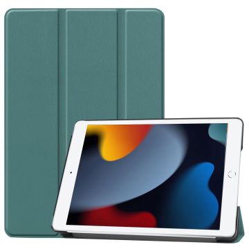 Hoes geschikt voor iPad 2021 / 2020 / 2019 (9e/8e/7e Generatie / 10.2 inch) hoes Donker Groen – Smart boekcase Triflod - Ntech