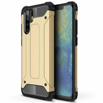 Ntech Huawei P30 Pro Dual layer Armor Hoesje - Goud