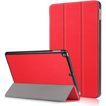 Hoes geschikt voor iPad Air / Air 2 - Trifold Tablet hoes Rood - Smart Cover - Hoes geschikt voor iPad Air 2 smart cover - Hoes geschikt voor iPad air - Hoes geschikt voor iPad - BookcaseHoes geschikt voor iPad Air / Air 2 9.7 inch