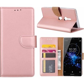 Sony Xperia XZ2 boektype case / portemonnee hoesje Rose Goud