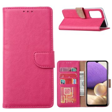 Samsung A33 hoesje bookcase Pink - Samsung Galaxy A33 wallet case portemonnee hoesje - A33 5G Hoes met Pasjeshouder cover