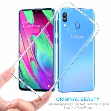 Ntech Samsung Galaxy A40 TPU Back hoesje - Transparant