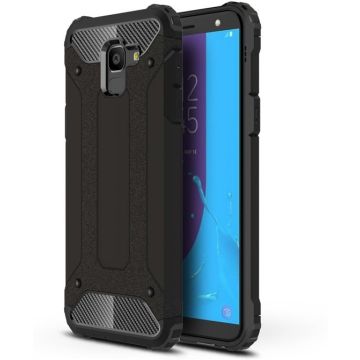 Armor Hybrid Hoesje Samsung Galaxy J6 (2018) - Zwart