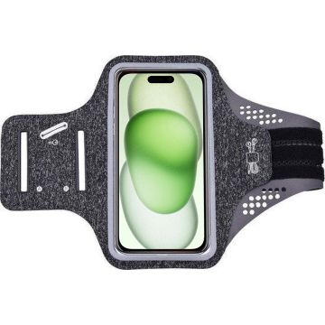 Hardloop telefoonhouder  Geschikt voor iPhone 15 - Sportarmband -  Reflecterend -Ruimte voor sleutel
