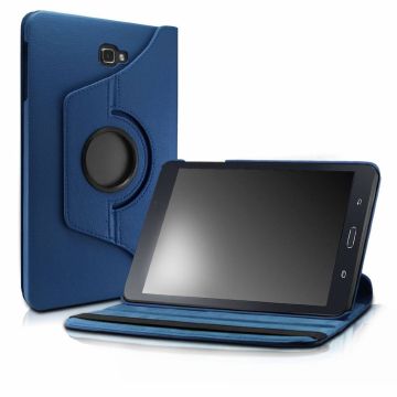 - Samsung Galaxy Tab A 10,1 SM T580 / T585 Tablet Case met 360° draaistand cover hoesje - Donker Blauw