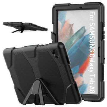 Samsung Tab A8 Hoes Extreme Robuuste Armor Case Hoesje Tablethoes - Samsung tab A8 screenprotector Ingebouwde Extreme protectie Army Backcover hoes