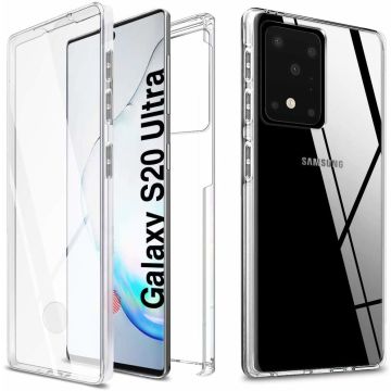 Samsung Galaxy S20 Ultra Hoesje 360° TPU 2 in 1 Case Transparant