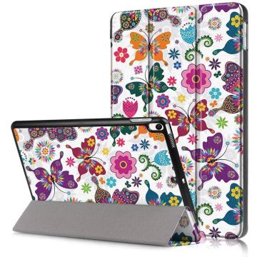 Hoes geschikt voor iPad 2018 Vlinder Print - Hoes geschikt voor iPad 2017 - Hoes geschikt voor iPad 6e generatie trifold case - Hoes geschikt voor iPad 2018 hoes - Hoes geschikt voor iPad 2017 hoes - Hoes geschikt voor iPad 2018 book case smart cover - Nt