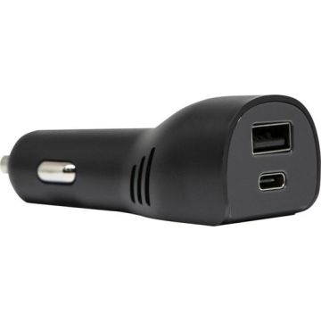 Otterbox autolader met USB en USB-C poort - high speed - Zwart