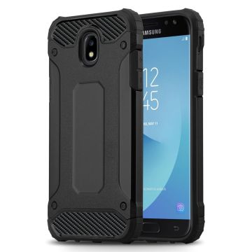 Ntech Samsung Galaxy J3 2017 Hybrid Armor Hoesje - Zwart