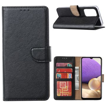Samsung A33 hoesje bookcase Zwart - Samsung Galaxy A33 wallet case portemonnee hoesje - A33 5G Hoes met Pasjeshouder cover