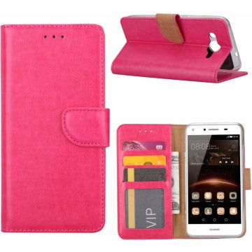Huawei Y3 2017 Portemonnee hoesje / book case Pink