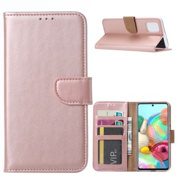 Samsung Galaxy A71 Portemonnee / Boek hoesje - Rose goud