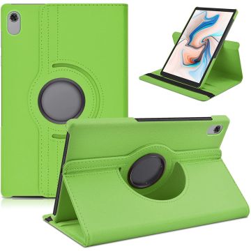 Nokia T20 hoes boek case - 360° draaibare Hoes Kunstleer Groen - Nokia T20 Hoesje - Nokia T20 Case