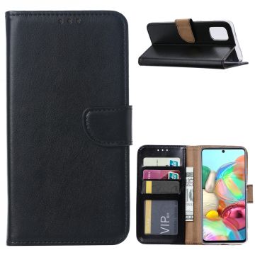 Samsung Galaxy A71 Portemonnee / Boek hoesje - Zwart