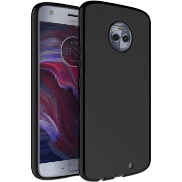 Motorola Moto X4 zwart colour tpu silicone hoesje