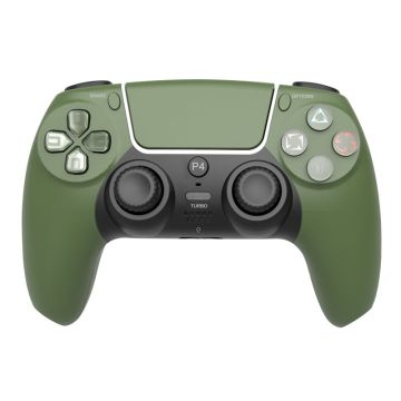 Ntech PS4 Controller Geschikt voor PS4 en PS3 - ps4 game controller Draadloos P49 - Groen - Speaker - Audio Jack Input