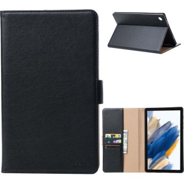 Samsung Tab A8 Hoes Premium Luxe Leren Bookcase Zwart - Samsung Galaxy A8 hoes Boekmodel - Samsung A8 hoesje - Samsung Tab A8 hoes 2022 10.5