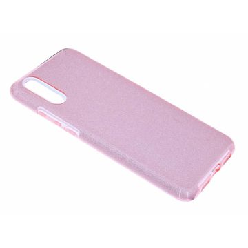 Ntech Huawei P30 Glitter TPU Back Cover Hoesje - Roze