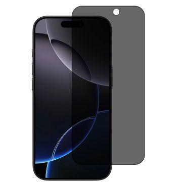 Privacy Screen protector Geschikt voor iPhone 16 Pro Max - Full screen protector tempered glass van gehard glas