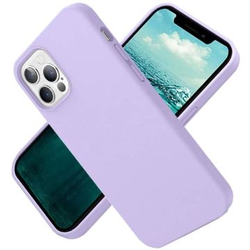 Nano Hoesje siliconen Backcover - Soft TPU case Geschikt voor iPhone 12 Pro Max (6.7 inch) - Lila