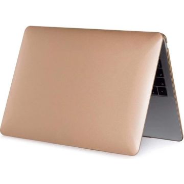 Macbook Case voor Macbook Pro 13 inch (2020) A2289/A2251 - Laptop Cover - Metallic Koper Goud
