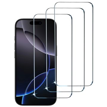 Tempered glass Geschikt voor iPhone 16 Pro Max Screenprotectors - Beschermglas - Glasplaatje - 3 Stuks