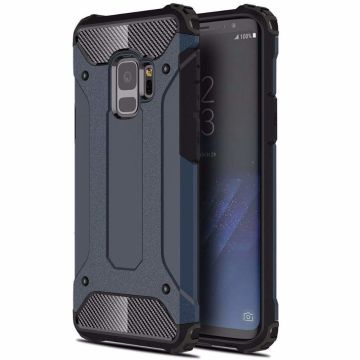 Ntech Samsung Galaxy A6 (2018) Dual layer Armor Hoesje - Blauw